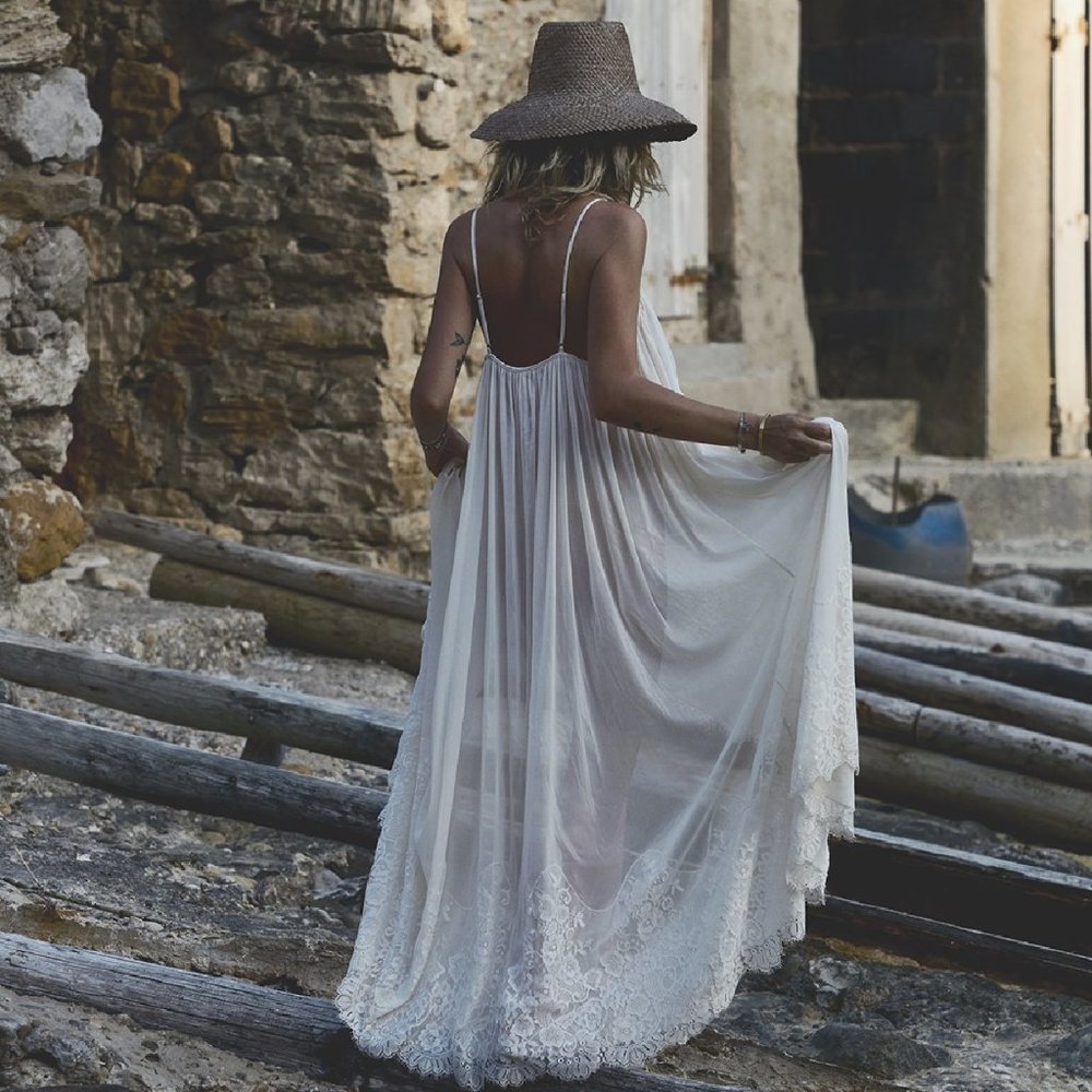 HAH Hot as Hell Mad Maxi Dress White NWT - Picture 2 of 9